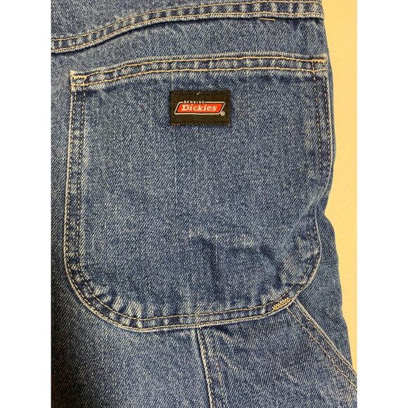 Dickies Relaxed Fit Carpenter Denim Blue Jean Shorts Mens Size 42 Casual Summer - Picture 3 of 6